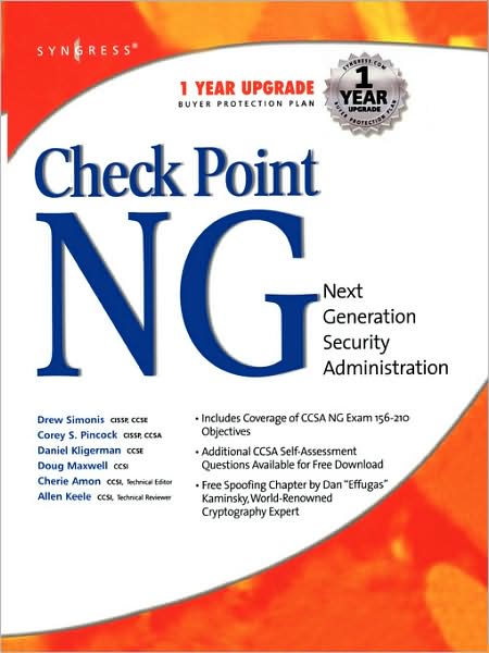 Cover for Syngress · Checkpoint Next Generation Security Administration (Paperback Book) (2002)