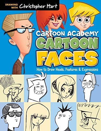 Cover for Christopher Hart · Cartoon Faces: How to Draw Heads, Features &amp; Expressions - Cartoon Academy (Paperback Bog) (2014)