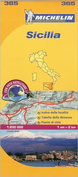 Cover for Michelin · Sicily - Michelin Local Map 365: Map (Map) (2008)