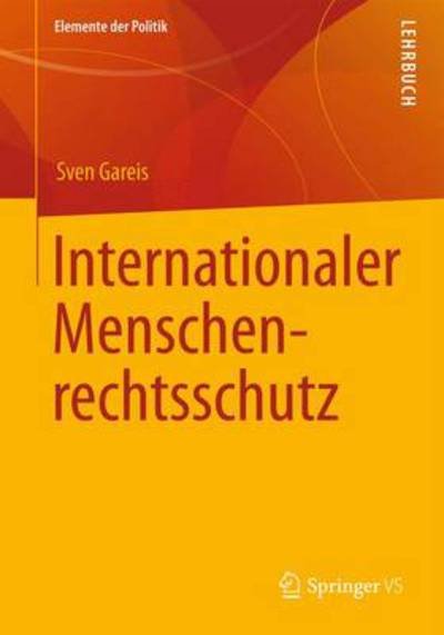 Cover for Gareis · Internat.Schutz d.Menschenrechte (Book) [German, 2014 edition] (2020)