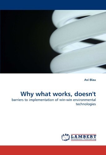 Cover for Avi Blau · Why What Works, Doesn't: Barriers to Implementation of Win-win Environmental Technologies (Paperback Bog) (2010)