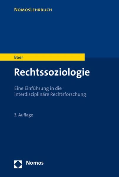 Cover for Baer · Rechtssoziologie (Book) (2016)