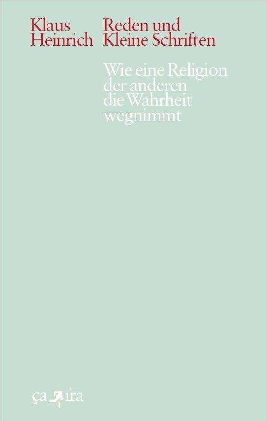 Cover for Heinrich · Wie eine Religion der anderen (Bok)