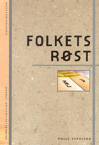 Cover for Palle Svensson · Magtudredningen: Folkets røst (Taschenbuch) [1. Ausgabe] (2003)