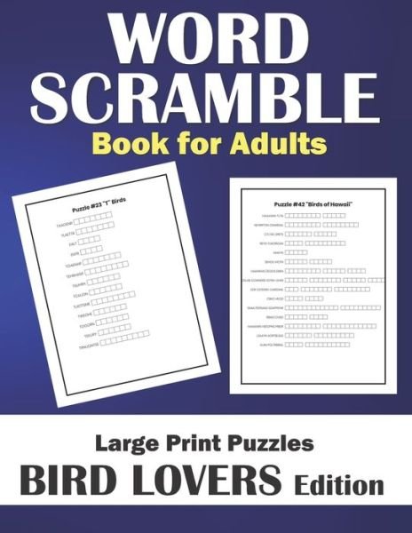 Cover for Engaging Activity Books · Word Scramble Book for Adults Large Print (Paperback Bog) (2020)