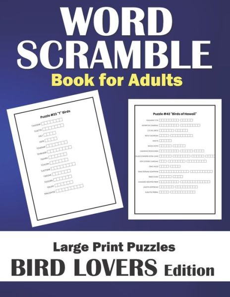 Cover for Engaging Activity Books · Word Scramble Book for Adults Large Print (Paperback Book) (2020)