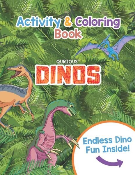 Cover for Qurious Cards · Qurious DINOS Activity &amp; Coloring Book (Paperback Book) (2020)