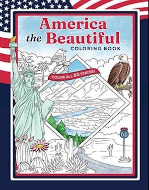 Cover for America the Beautiful Coloring Book: Color All 50 States! (Stationery) (2026)