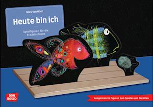 Cover for Mies van Hout · Heute bin ich: Ausgestanzte Figuren zum Spielen und Erzählen. Fröhlich bis zornig: Mit Mies van Houts Fisch-Bildern Gefühle ausdrücken. Bildimpulse ... die Erzählschiene: Bilderbuch-Geschichten) (Book) (2024)