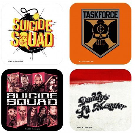 Suicide Squad - Coaster Pack (4 - Dc Comics: Suicide Squad - Musiikki - Moovies - 5028486353750 - maanantai 7. elokuuta 2017