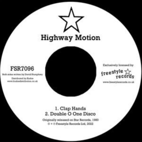 Cover for Highway Motion · Clap Hands / Double O One Disco (LP) (2022)