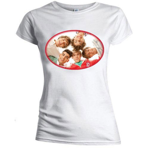 One Direction Ladies T-Shirt: 1D Oval (Skinny Fit) - One Direction - Koopwaar - Global - Apparel - 5055295342750 - 