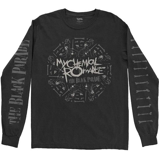 Cover for My Chemical Romance · My Chemical Romance Unisex Long Sleeve T-Shirt: Circle March (Sleeve Print) (CLOTHES) [size S]