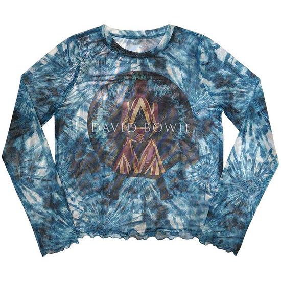 Cover for David Bowie · David Bowie Ladies Long Sleeve Crop Top: Live &amp; Well (Blue) (Mesh) (CLOTHES) [size XS] (2024)