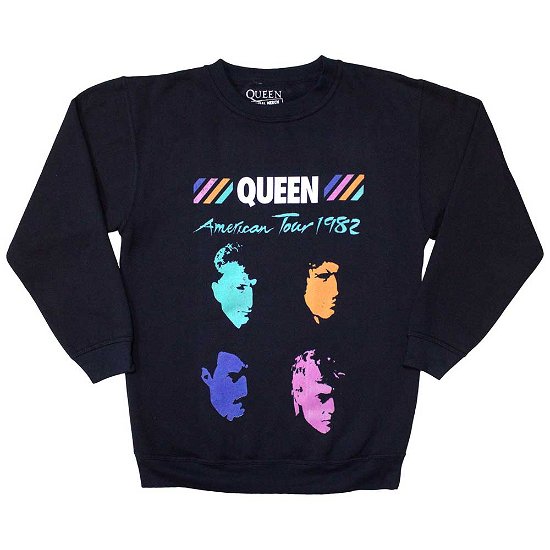 Queen Unisex Sweatshirt: American Tour 1982 - Queen - Merchandise -  - 5056737252750 - 