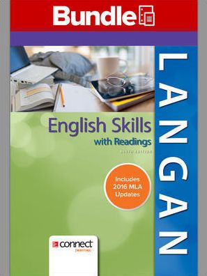 Cover for John Langan · English Skills with Readings 9e Loose-Leaf MLA Update and Connect Writing Access Card (Buch) (2017)