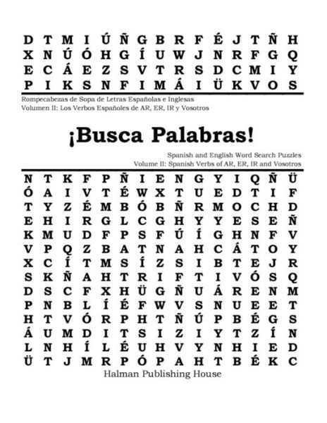 Cover for T N Halman · Busca Palabras! Rompecabezas De Sopa De Letras Volumen II (Pocketbok) (2015)