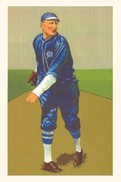 Cover for Found Image Press · Vintage Journal Baseball Player in Blue Uniform (Book) (2022)