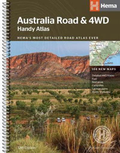 Cover for Hema Maps · Australia Road &amp; 4wd Handy (Map) (2017)