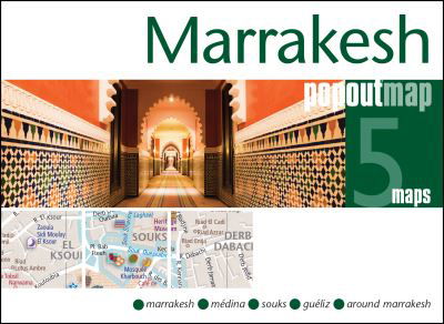 Cover for Popout Map · Marrakesh PopOut Map - pocket size pop up city map of Marrakesh - PopOut Maps (Landkarten) (2024)