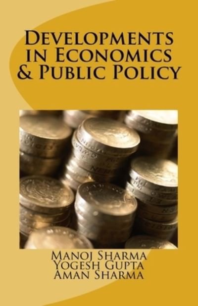 Cover for Manoj Sharma · Developments in Economics &amp; Public Policy (Paperback Book) (2018)
