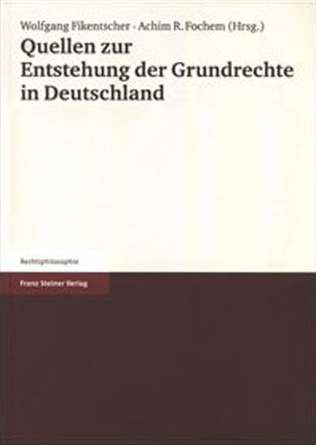 Cover for Horst Krüger · Quellen zur Entstehung der Grundrechte in Deutschland. Mit Beitr. in latein., niederländ., engl. u. französ. Sprache. (Hardcover Book) (2002)