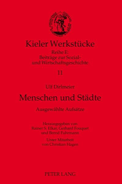 Cover for Gerhard Fouquet · Menschen Und Staedte: Ausgewaehlte Aufsaetze - Kieler Werkstuecke (Hardcover Book) [German edition] (2012)