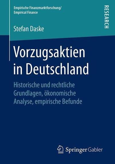 Cover for Daske · Vorzugsaktien in Deutschland (Buch) [1. Aufl. 2019 edition] (2019)