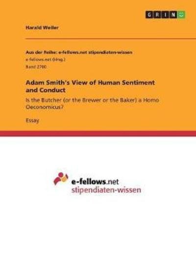 Cover for Weiler · Adam Smith's View of Human Senti (Bog)