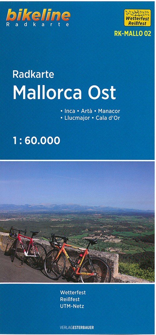 Esterbauer · Radkarte Mallorca Ost: Inca, Artà, Manacor, Llucmajor, Cala d'Or (Bok) (2015)