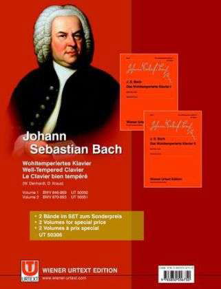 Wohltemper.Klavier.1+2 UT50306 - Bach - Bøker -  - 9783850556750 - 