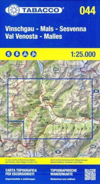 Val Venosta / Vinschgau / Sesvenna -  - Książki - Tabacco - 9788883151750 - 