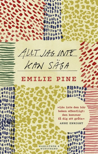 Cover for Emilie Pine · Allt jag inte kan säga (ePUB) (2019)