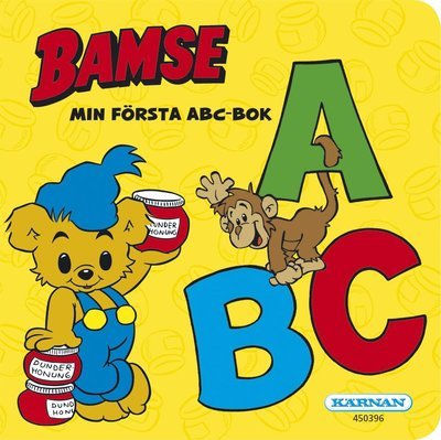 Cover for Bamse : Min första ABC-bok (Board book) (2014)