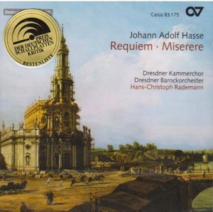 Requiem / Miserere - Hasse Johann Adolf - Musique - CLASSICAL - 0409350831751 - 24 janvier 2006