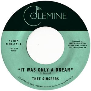 Cover for Thee Sinseers · It Was Only a Dream (Coloured Vinyl) (VINYL) (2019)