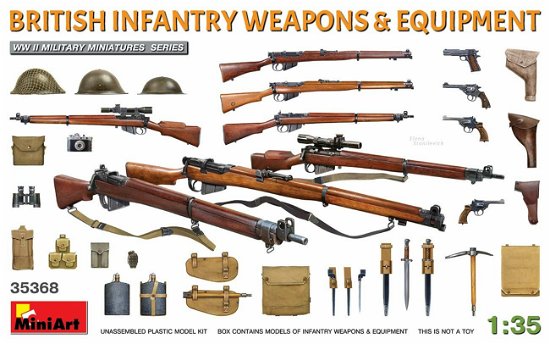 Cover for MiniArt · 1/35 British Infantry Weapons En Equipment (Legetøj)