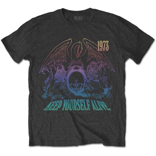 Queen Unisex T-Shirt: Keep Yourself Alive - Queen - Marchandise -  - 5056561050751 - 