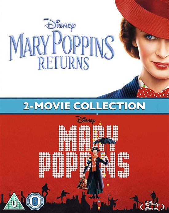 Cover for Mary Poppins Returns (1 &amp; 2 Double Pack) (Region Free - NO RETURNS) · Mary Poppins / Mary Poppins Returns (Blu-ray) (2019)