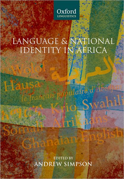 Cover for Simpson · Language and National Identity in Africa (Paperback Book) (2008)