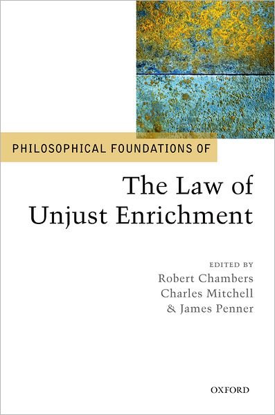 Cover for Philos Found Law of Unjust Enrichment C (Hardcover bog) (2009)