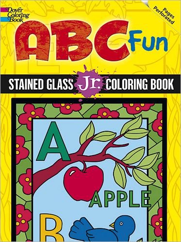 Cover for Levin · ABC Fun Stained Glass Jr. Coloring Book - Dover Stained Glass Coloring Book (Taschenbuch) (2012)