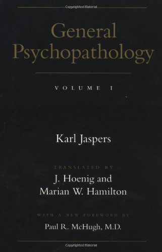 Cover for Karl Jaspers · General Psychopathology (Pocketbok) [Reprint edition] (1997)