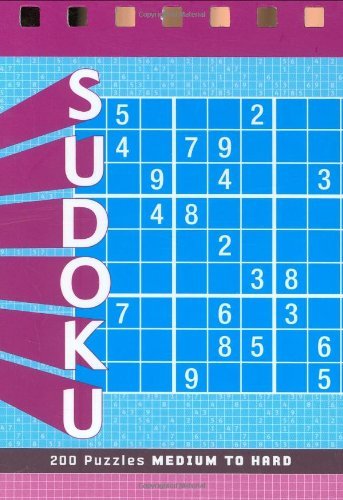 Cover for Zachary Pitkow · Sudoku Puzzle Pad: Medium to Hard (Spiralbok) [Volume 1 edition] (2006)