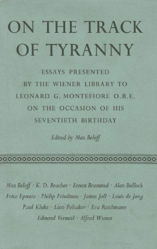 Cover for Max Beloff · On The Track Of Tyranny (Hardcover Book) [First edition] (1960)