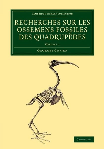 Cover for Georges Cuvier · Recherches sur les ossemens fossiles des quadrupedes - Cambridge Library Collection - Earth Science (Paperback Bog) (2015)