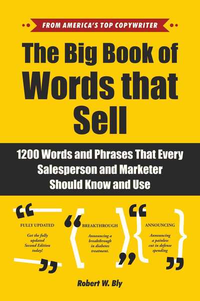 Cover for Robert W Bly · Big Book of Words That Sell (Hardcover Book) (2019)