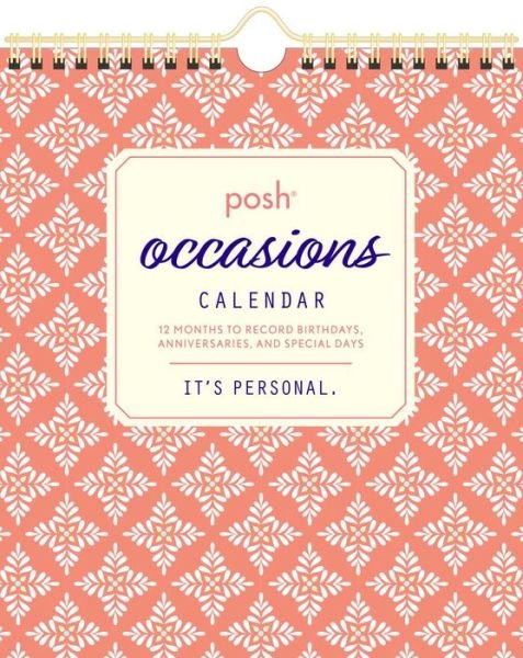 Cover for Andrews McMeel Publishing · Posh: Occasions Calendar (Calendar) (2020)