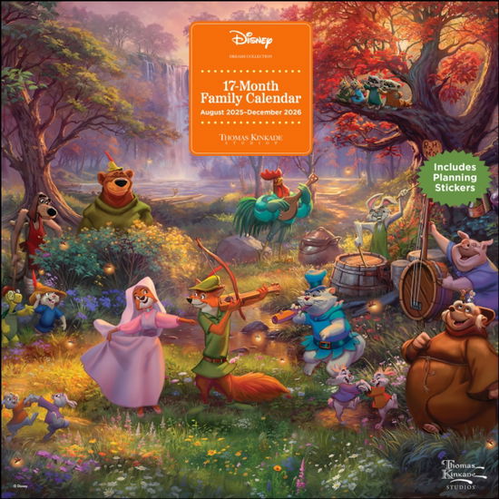 Cover for Thomas Kinkade Studios · Disney Dreams by Thomas Kinkade Studios 17-Month 2025-2026 Family Wall Calendar (Calendar) (2025)