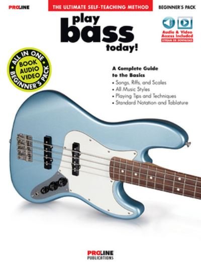 Cover for Hal Leonard Corp. · Play Bass Today Beginner&amp;apos; s Pack Book / audio &amp; Video Online - Proline Custom Version (Book) (2019)